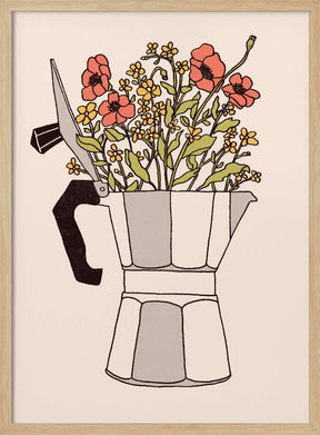 Moka Flowers Poster