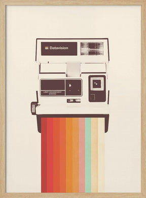 Instant Camera Rainbow Poster