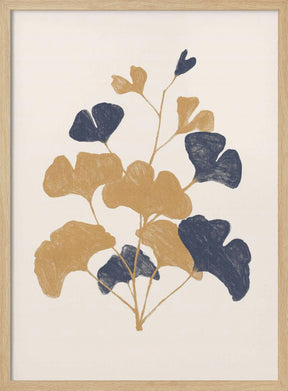 Golden Ginko Poster