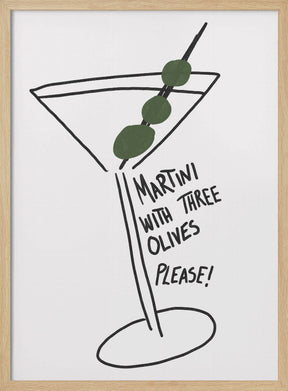 Martini Three Olives Poster