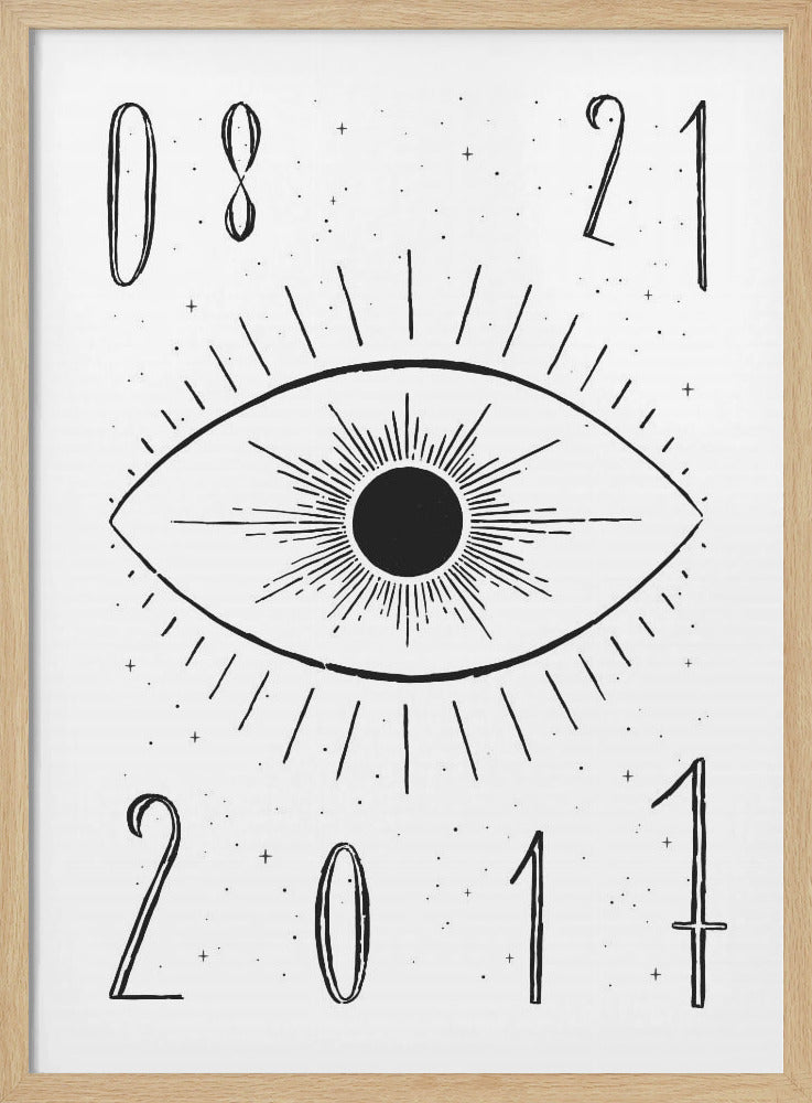 Total Eclipse White Poster