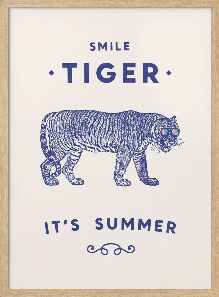 Smile Tiger Poster