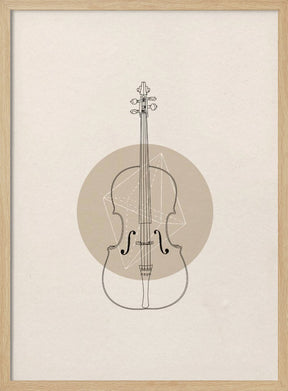 Cello Geo Poster