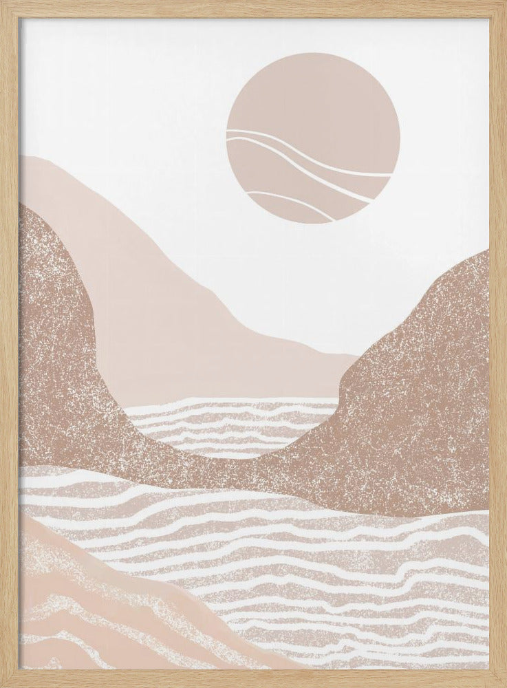 Sunset Seascape Art Poster