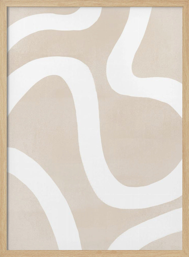 Squiggly Abstract Art Poster
