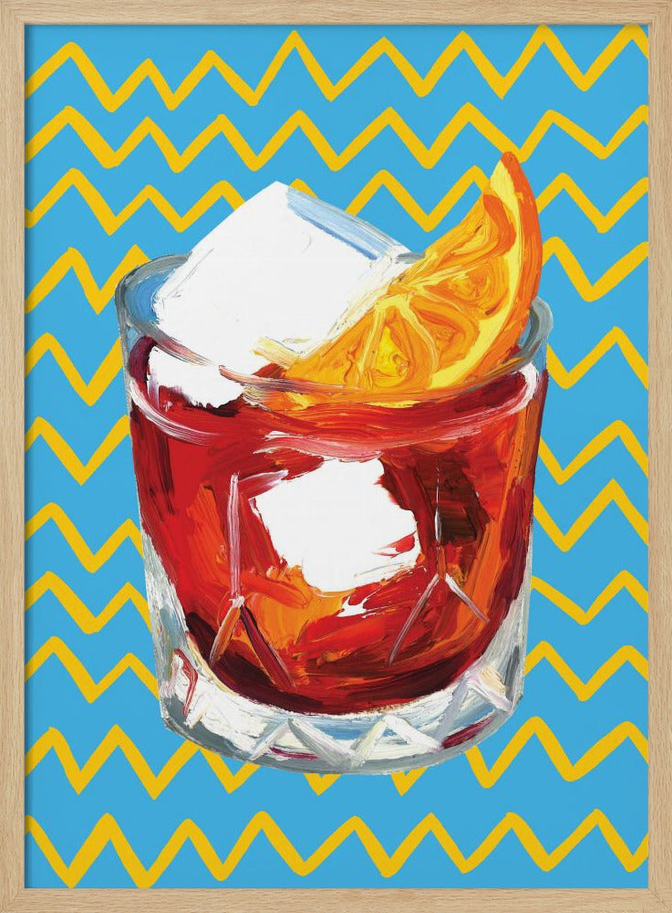 Negroni Blue Poster