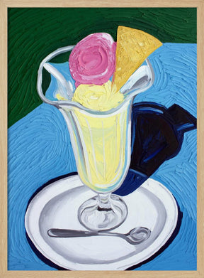 Raspberry and Vanilla Ice Cream Poster