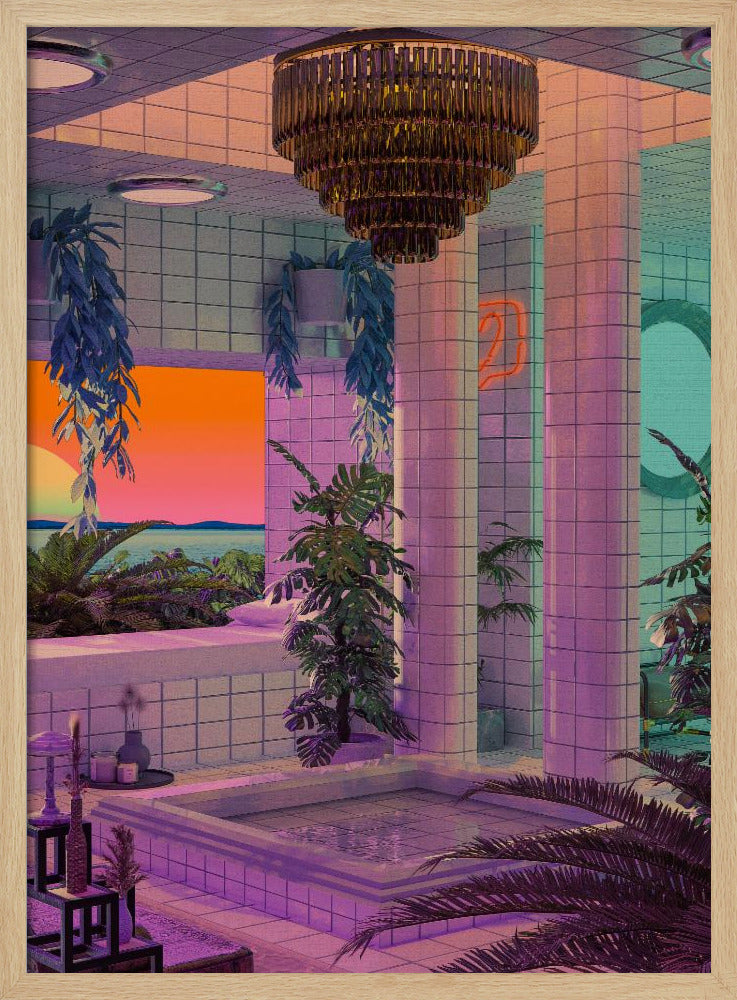 Vaporwave Pool Poster