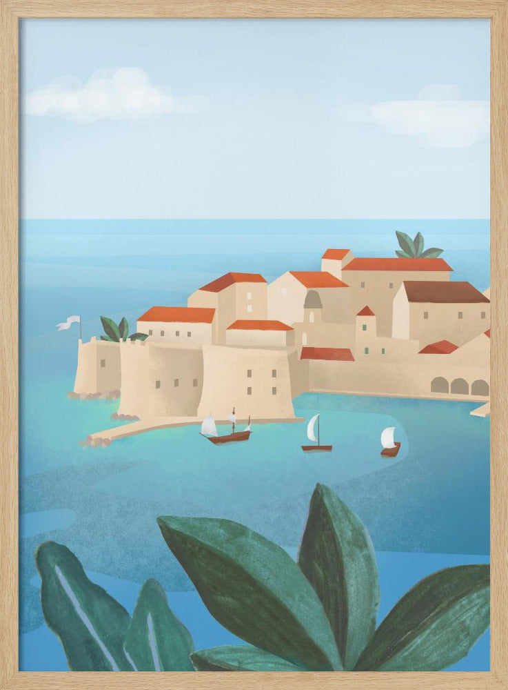 Dubrovnik City Poster