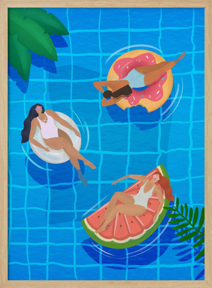 Pool Ladies Poster