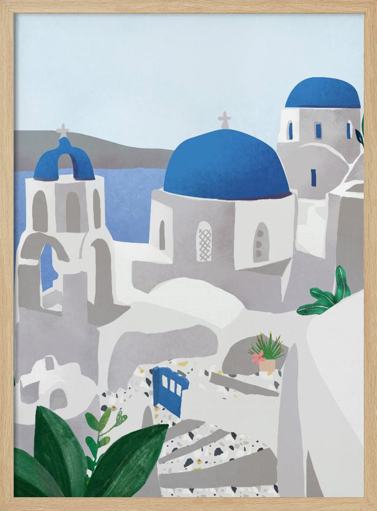 Santorini island Poster