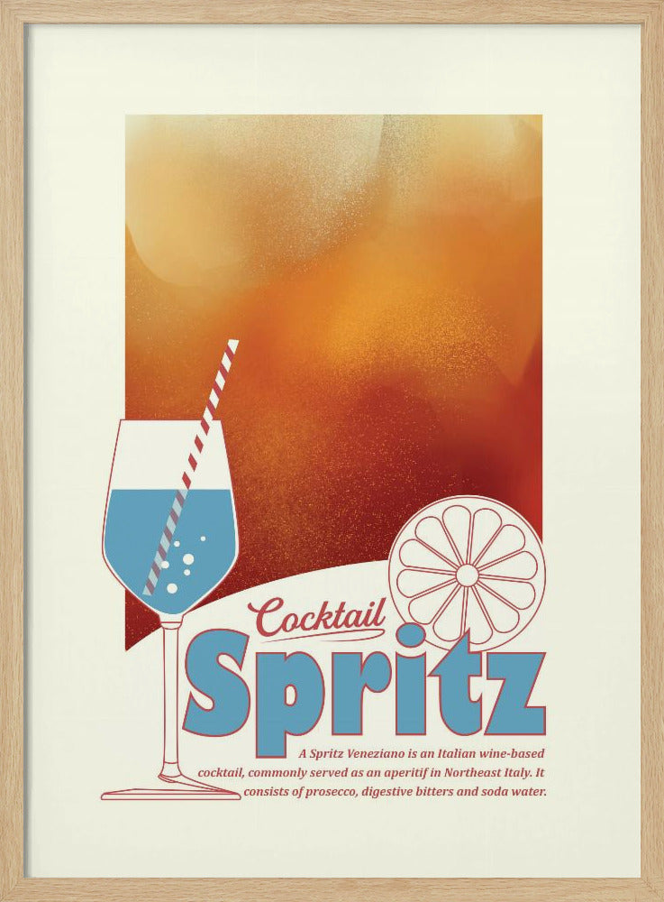 Aperol Spritz print Poster