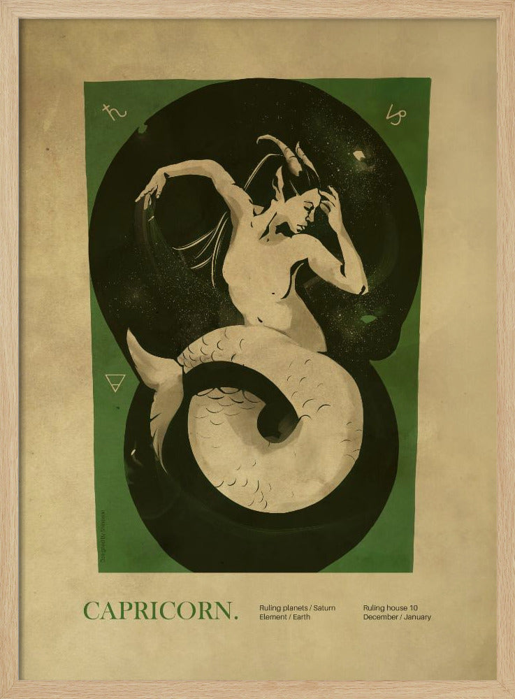 Capricorn print Poster