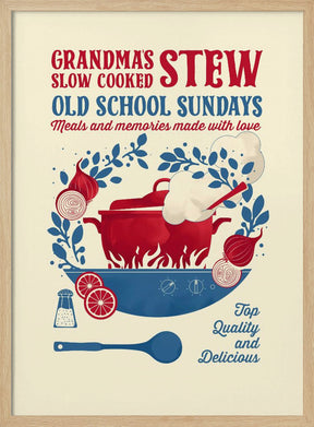 Grandmas Stew kitchen print Poster