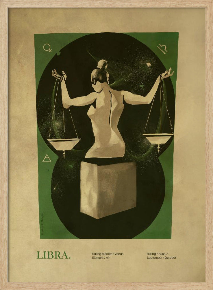 Libra print Poster