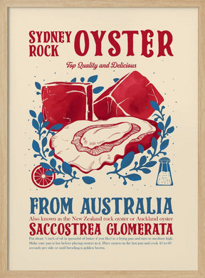 Oyster kitchen decor Poster