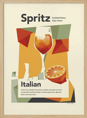 Aperol spritz print Poster