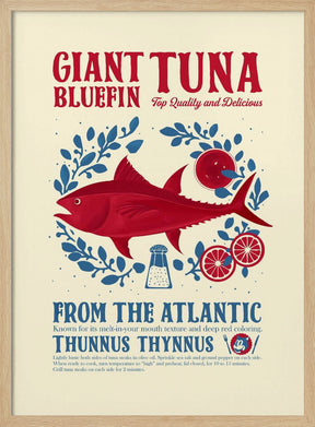 Tuna kitchen print Poster