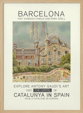 Barcelona print Poster