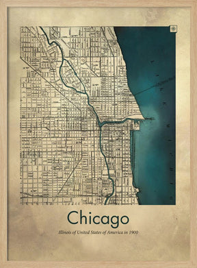 Chicago map Poster