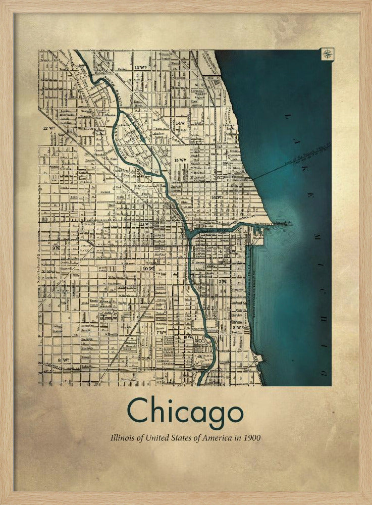 Chicago map Poster