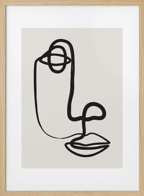 Abstract Face No1 Poster