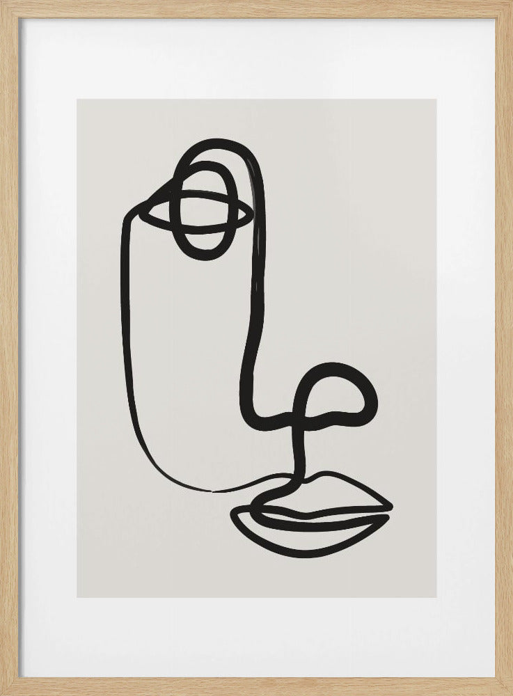 Abstract Face No1 Poster