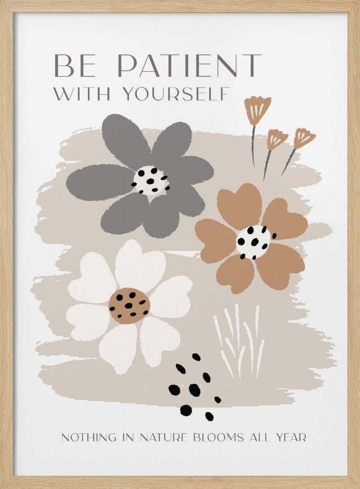 Be Patient With Yourself Poster