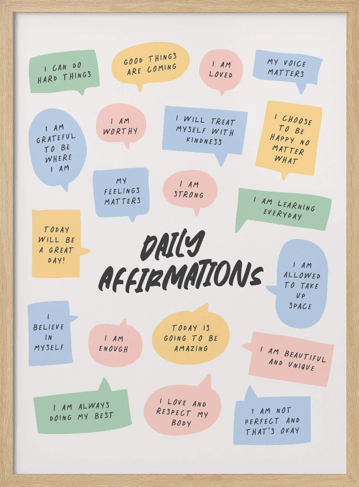 Daily Affirmations Poster