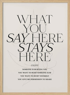 Stays Here No3 Poster