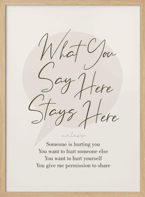 Stays Here No1 Poster