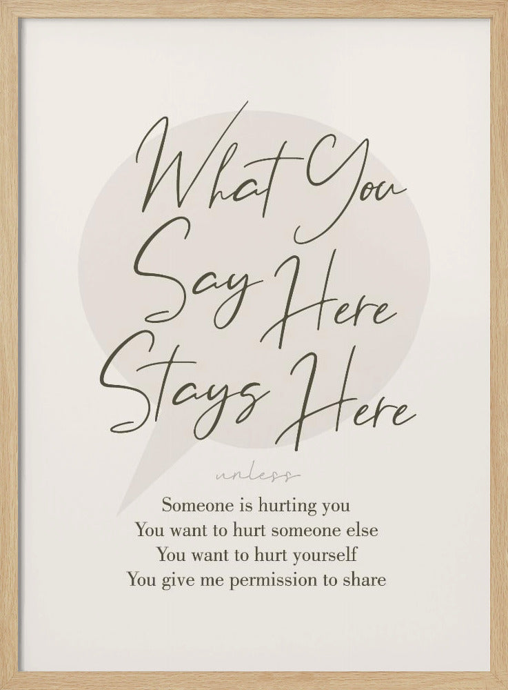 Stays Here No1 Poster