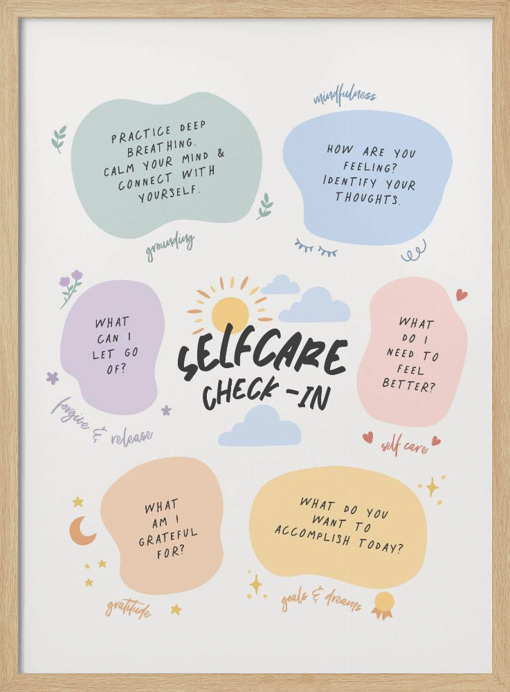 Self Care Checkin Poster