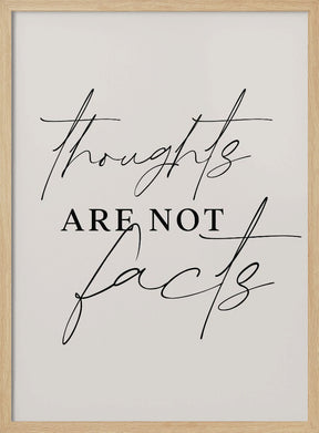 Thoughts Not Facts Poster