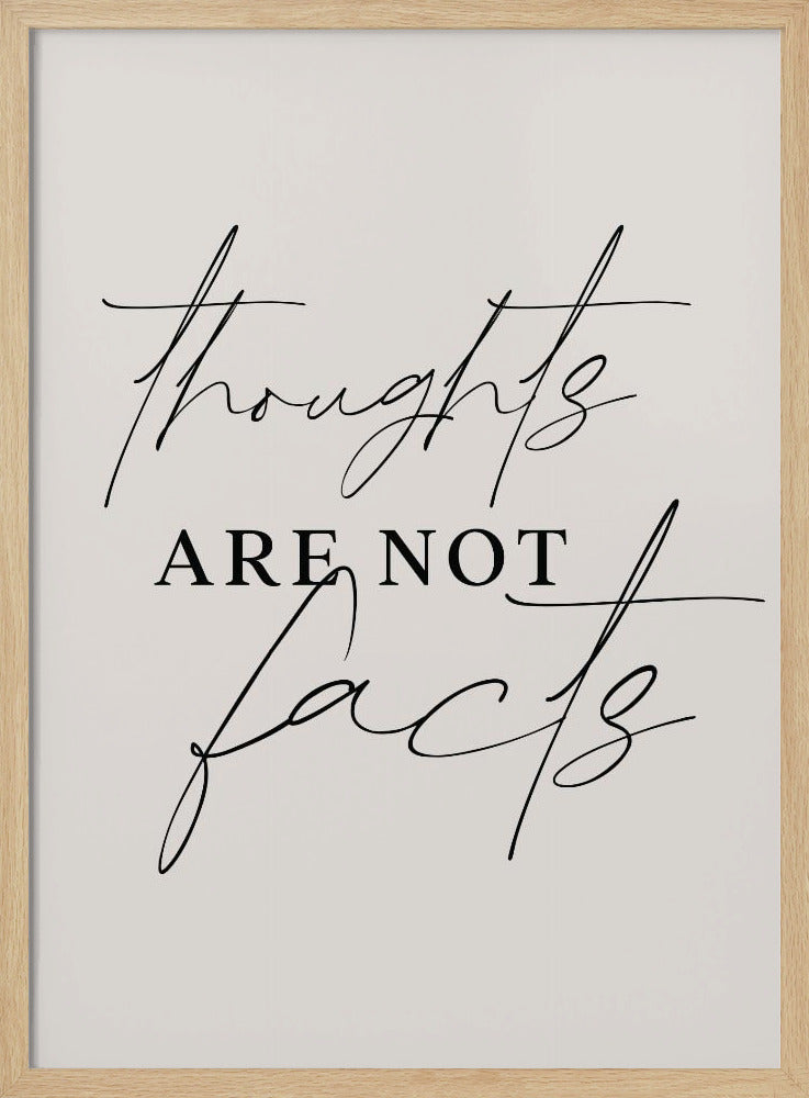 Thoughts Not Facts Poster