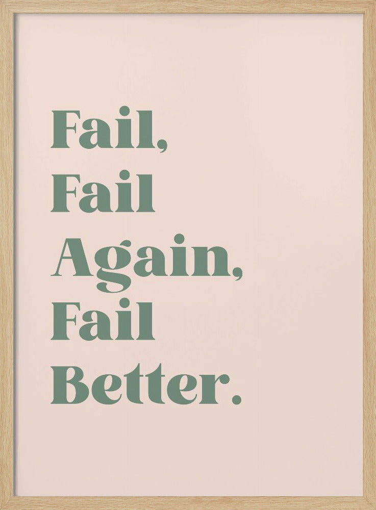 Fail Better Poster