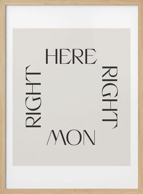 Right Here Right Now Poster