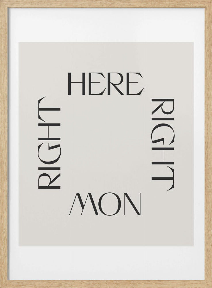 Right Here Right Now Poster