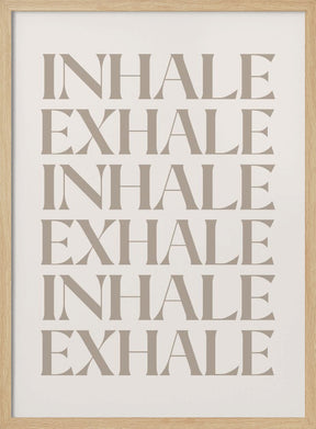 Inhale Exhale Poster