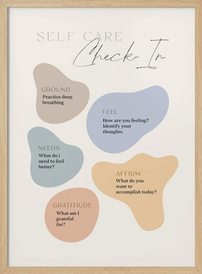 Self Care Checkin Poster