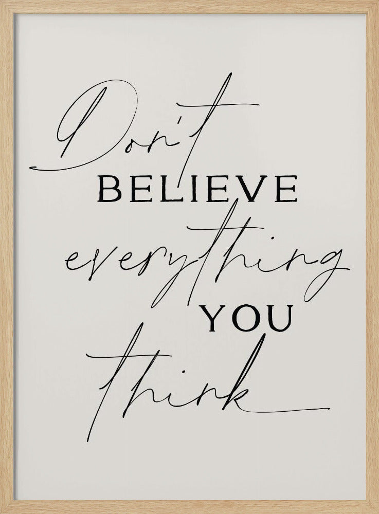 Dont Believe Everything Poster