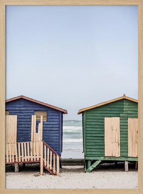 Blue & Green Hut Poster