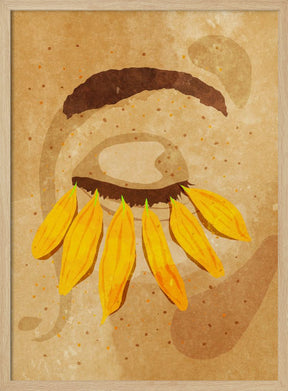 Flower power eye lashes Poster