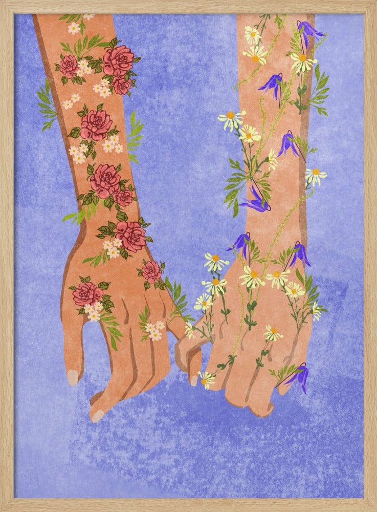 Holding hands Poster