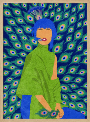 peacock woman Poster