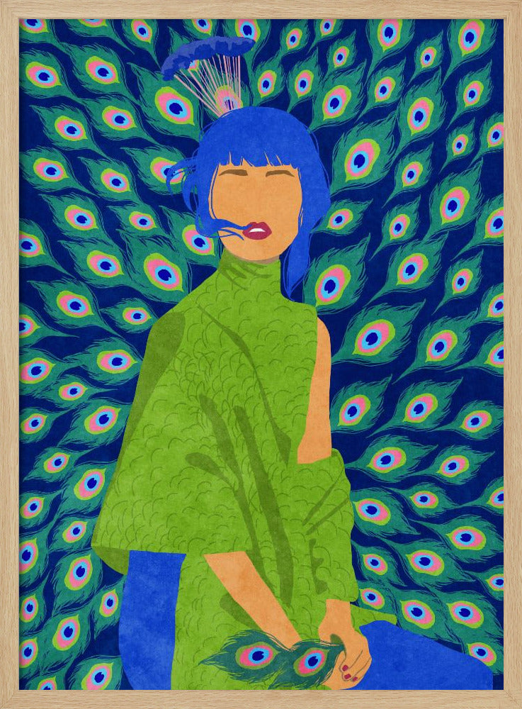 peacock woman Poster