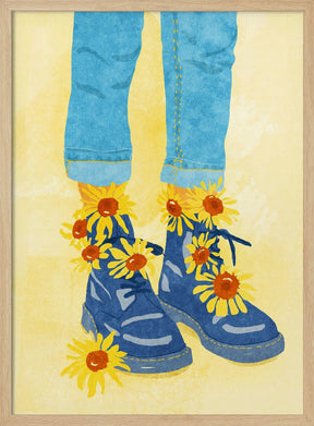 Sunflower Walk Poster