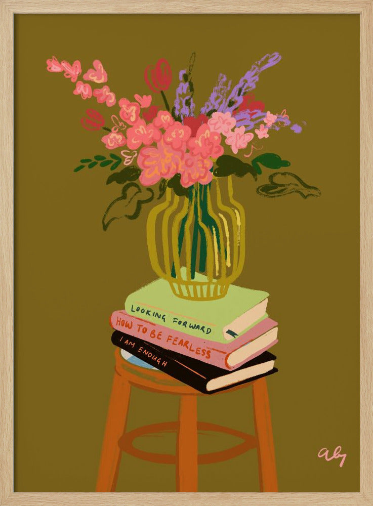 Floral Vase Poster