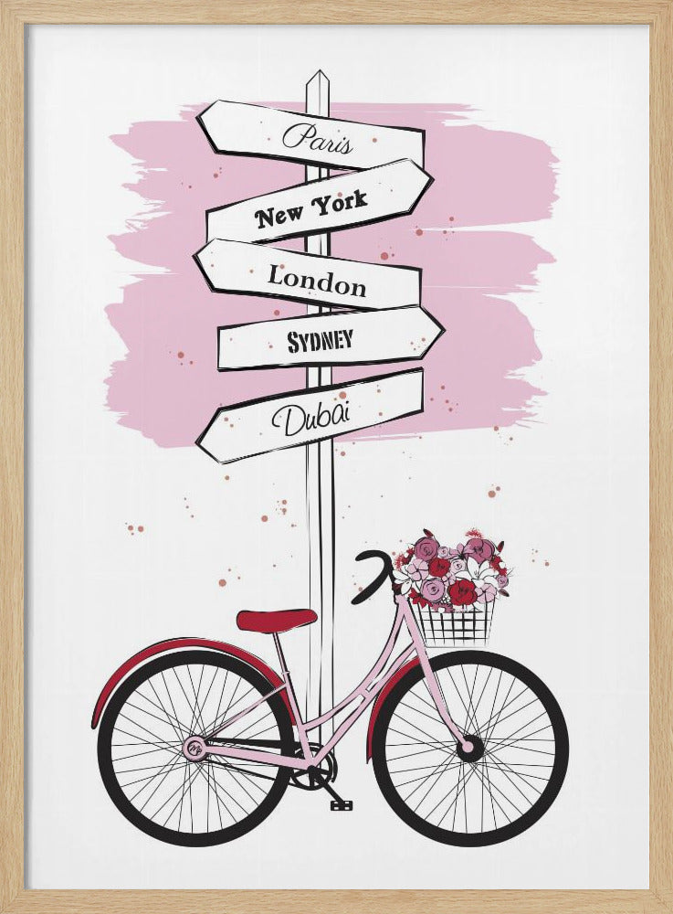 Bike Travels Poster