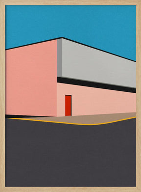 Warehouse Illustration Poster